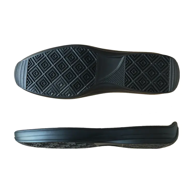 High Quality Lightweight and the glossy rubber for men's moccasin-gommino Black  shoes sole