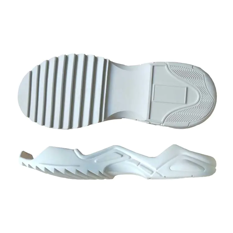 latest Rubber and EVA white sawtooth pattern for men's sports shoes sole