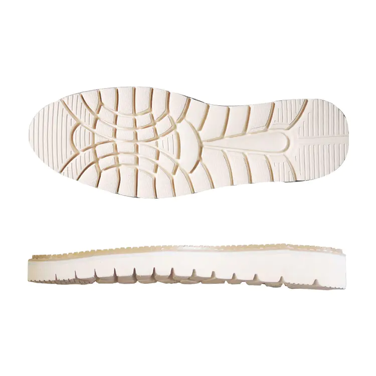 Top Quality White rubber foam  slide resistand for men's business shoes solerubber foam +PVC welt