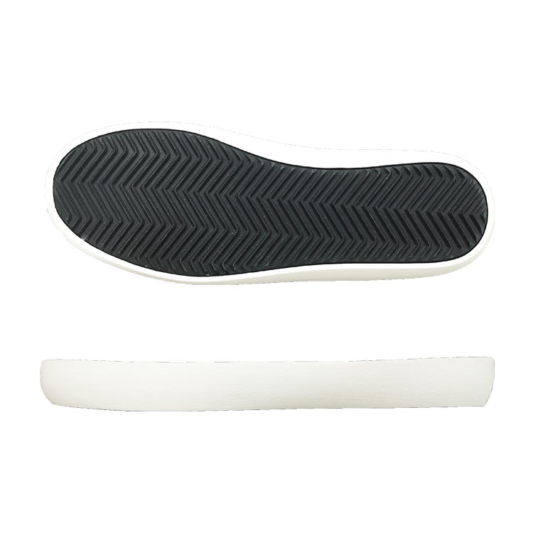 New trend casual double color cold adhesive vulcanized rubber sole for women skateboard shoes