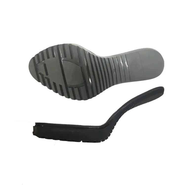 New designed black high heel anti slip rubber sole for women fashion shoes