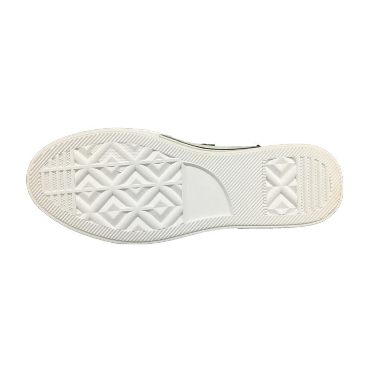 Fashion white rubber toe cap cold glue vulcanized rubber sole for casual wear