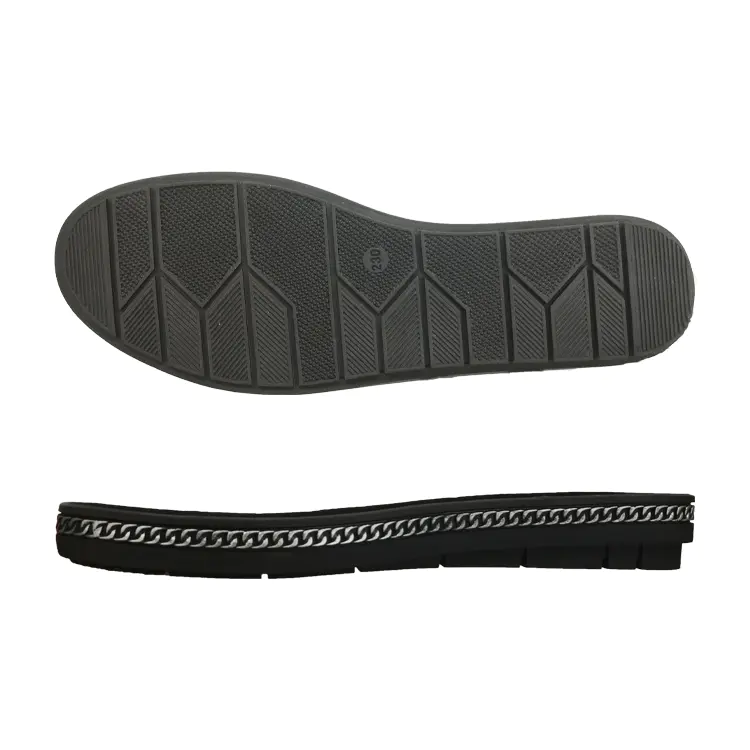 Fashion design flat heel rubber sole for skateboard shoes