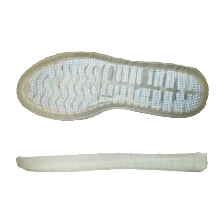 New design fashion leisure transparent rubber sole for skate shoes