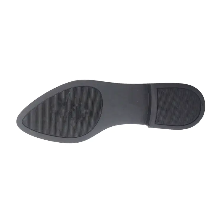 New arrival fashion dress shoes layered heel anti slip rubber outsole with leather texture