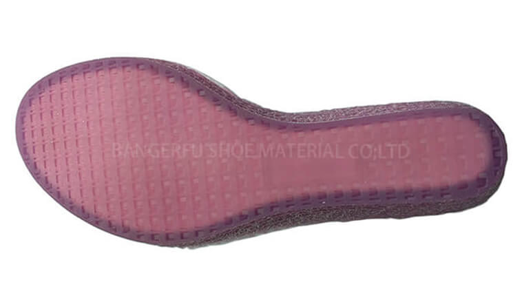 BEF custom pu soles shoe woman sandal