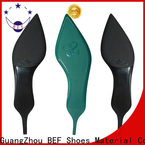 BEF comfortable rubber sole heels high quality shoes production