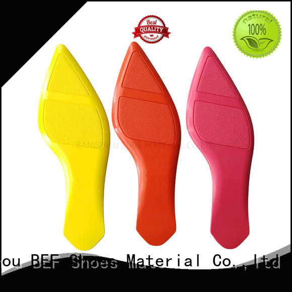 BEF leather rubber sole high heels popular shoes fabrication