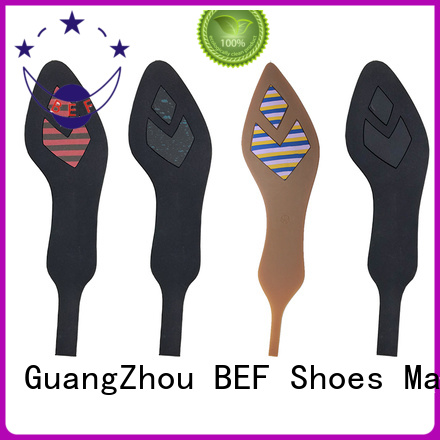 BEF durable rubber sole heels factory price shoes fabrication