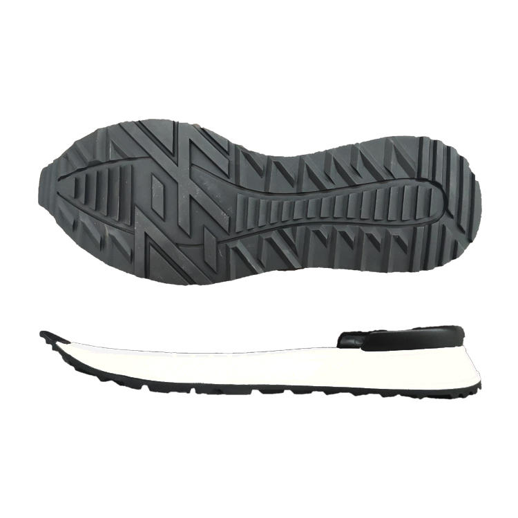 New trend rubber+EVA +TPU sole for jogging shoes