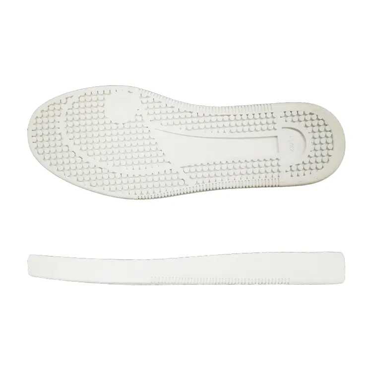 New arrival white fashion leisure  lifestyle rubber sole for skate shoes